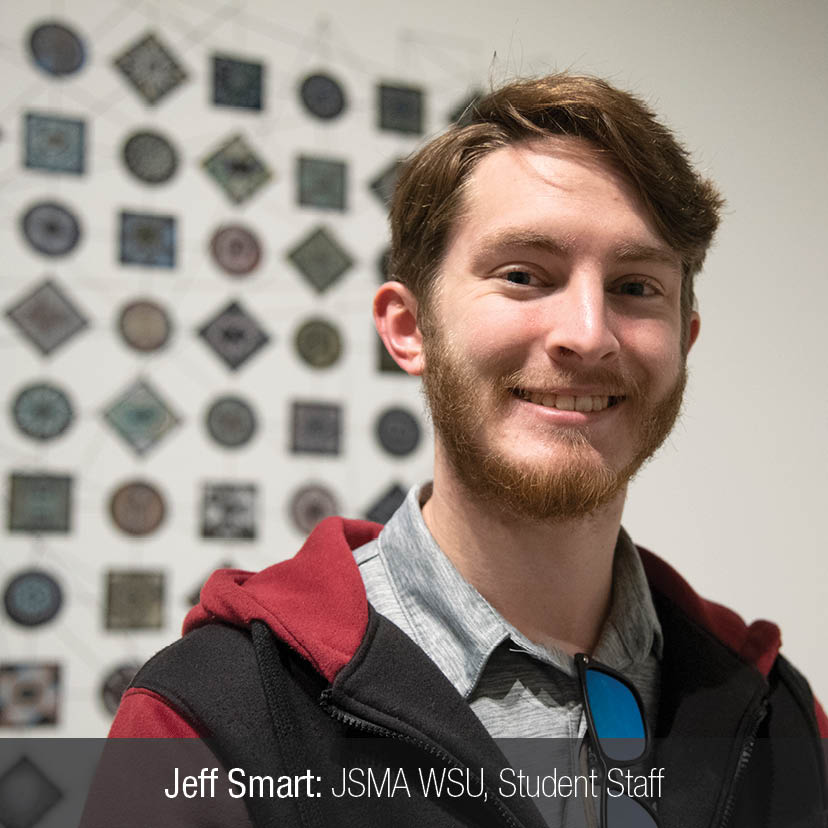 Senior Jeff Smart chose “To Name a Few” by Aisha Harrison from the “BLM Artist Grant Exhibition” as his favorite work. Freshman Emma Johnson <a href="/_WSUHonors/">WSU Honors College</a> chose “Sweeping Beauty” by Alison Saar. #WSU #GoCougs #AlisonSaar @wsuartmuseum @wsubsu <a href="/_WSUHonors/">WSU Honors College</a> @jschnitzerff @howitsheld