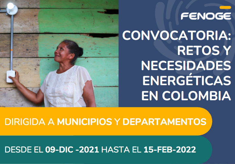 FondoFenoge's tweet photo. #DíaHistórico | 📢 HOY el @FondoFenoge lanza por primera vez una gran convocatoria para identificar retos y necesidades energéticas de los colombianos🇨🇴. 

Hasta el 15FEB estará abierta para que municipios y departamentos apliquen. 

Más información en 🔗 https://t.co/HXgaRIXk4o https://t.co/PpcqZEPbmx