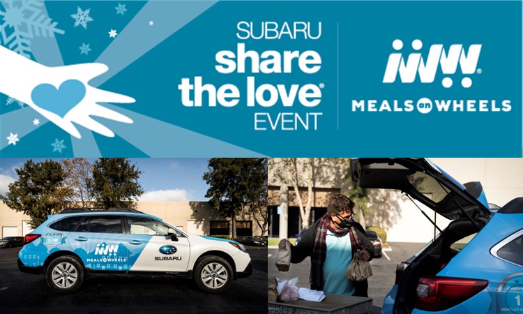 More meals for seniors in need? Check. More friendly visits? Check. A brand new Subaru? Check. When you purchase or lease a new Subaru during the 2021 Subaru Share the Love Event, check the <a href="/_MealsOnWheels/">Meals on Wheels</a> box, and <a href="/subaru_usa/">Subaru</a> will donate $250 in support of homebound seniors!