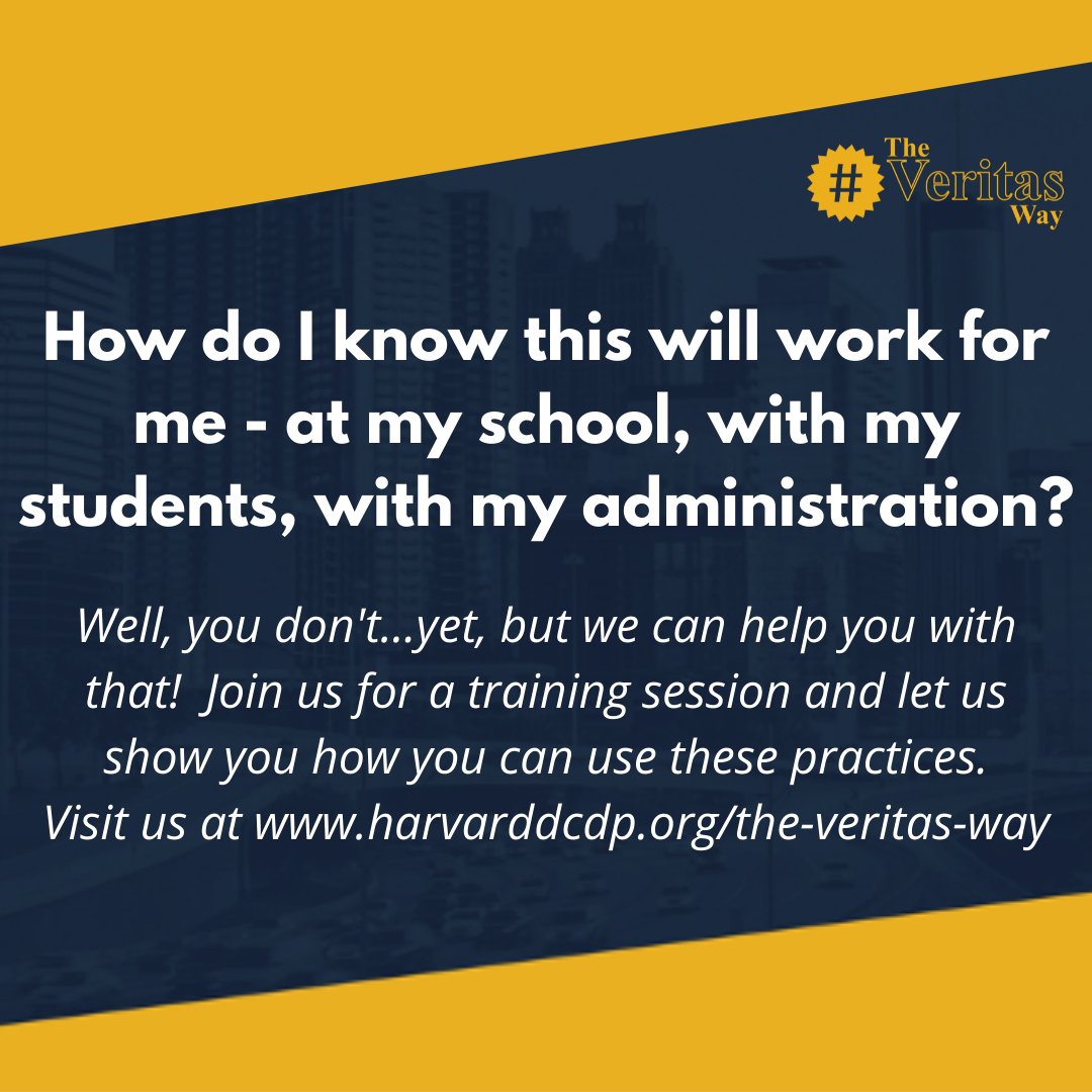 TheVeritasWay's tweet photo. What is #TheVeritasWay #EducatorEdition 

#ItTakesAllOfUs #EquityInEducation #HarvardDiversityProject #ScholarshipMeetsCulture https://t.co/w8TYOYEOnI