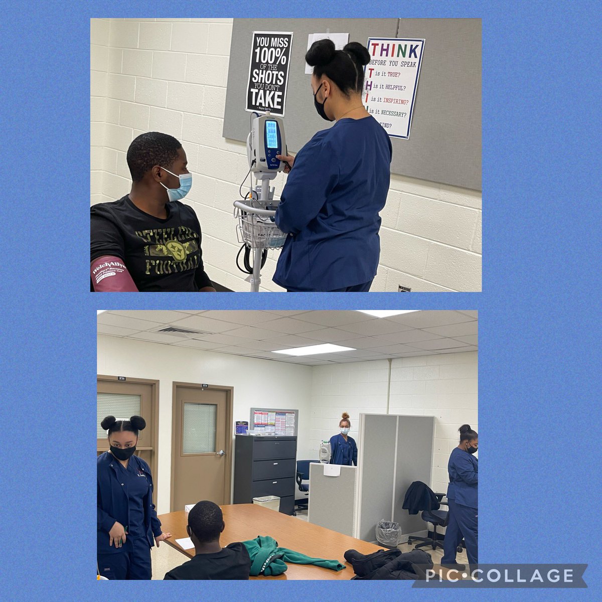 NHREC_CTE_BF's tweet photo. Medical Assisting students are providing physicals for volunteers in their 2-day clinic. All volunteers today received professional, patient-centered care. ๐ฅThey did such an awesome job!โจ#NHREC #NewHorizonsCTE #BoldlyGoing #BoldlyServing #WeAreNewHorizons
@NHREC_VA https://t.co/xyfcpl6a0o