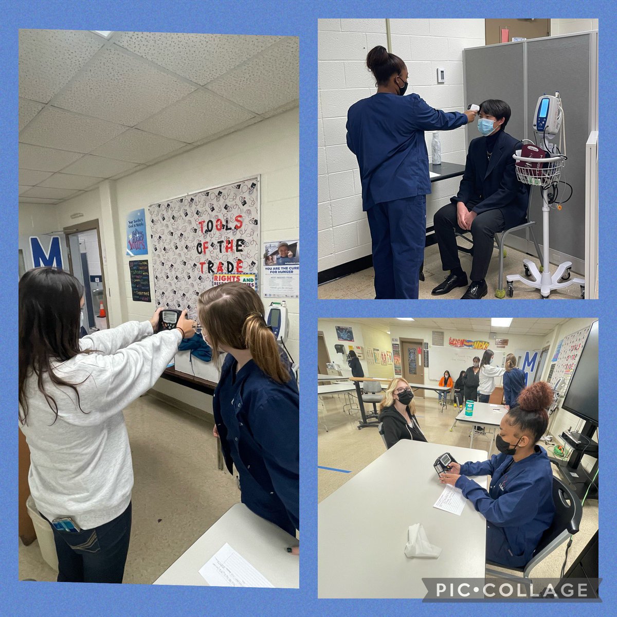 NHREC_CTE_BF's tweet photo. Medical Assisting students are providing physicals for volunteers in their 2-day clinic. All volunteers today received professional, patient-centered care. ๐ฅThey did such an awesome job!โจ#NHREC #NewHorizonsCTE #BoldlyGoing #BoldlyServing #WeAreNewHorizons
@NHREC_VA https://t.co/xyfcpl6a0o