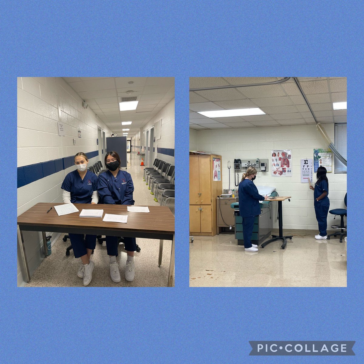 NHREC_CTE_BF's tweet photo. Medical Assisting students are providing physicals for volunteers in their 2-day clinic. All volunteers today received professional, patient-centered care. ๐ฅThey did such an awesome job!โจ#NHREC #NewHorizonsCTE #BoldlyGoing #BoldlyServing #WeAreNewHorizons
@NHREC_VA https://t.co/xyfcpl6a0o
