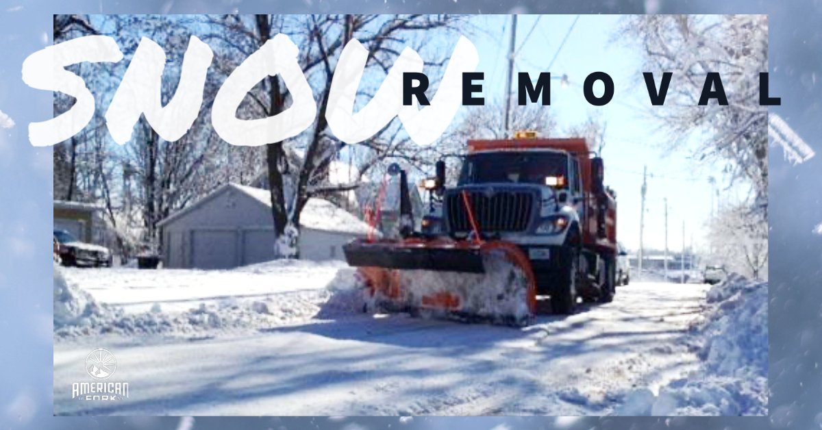 American Fork's snow removal policy summed up:
❄️ no street parking when snow has fallen and the street has not yet been plowed
❄️ street plowing is priority-based
❄️ do not shovel snow from your driveway or sidewalk into the street or gutter
Stay safe and warm out there!