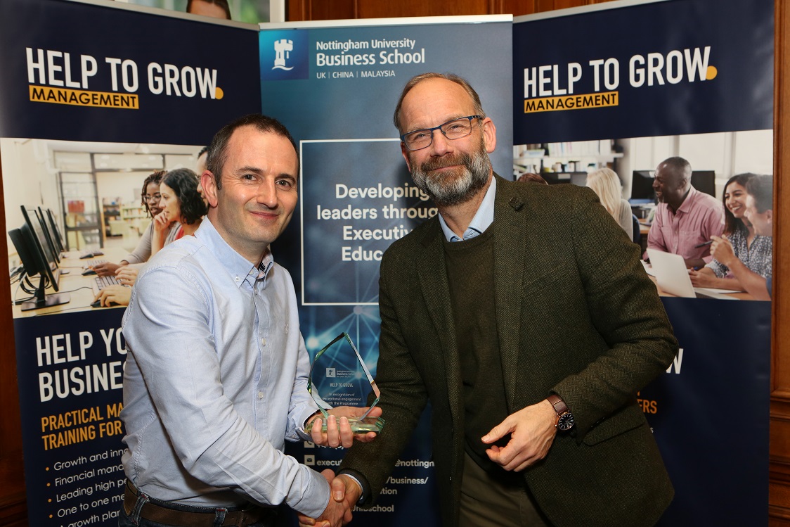 Kevin Smith, Project Director for <a href="/MCaArchitecture/">Marchini Curran</a>, and Jas Landa, Head of Property for DSL Group, received awards for exceptional engagement with the course 👏

Congrats to the whole cohort for completing the course - we can't wait to see your businesses grow! 📈