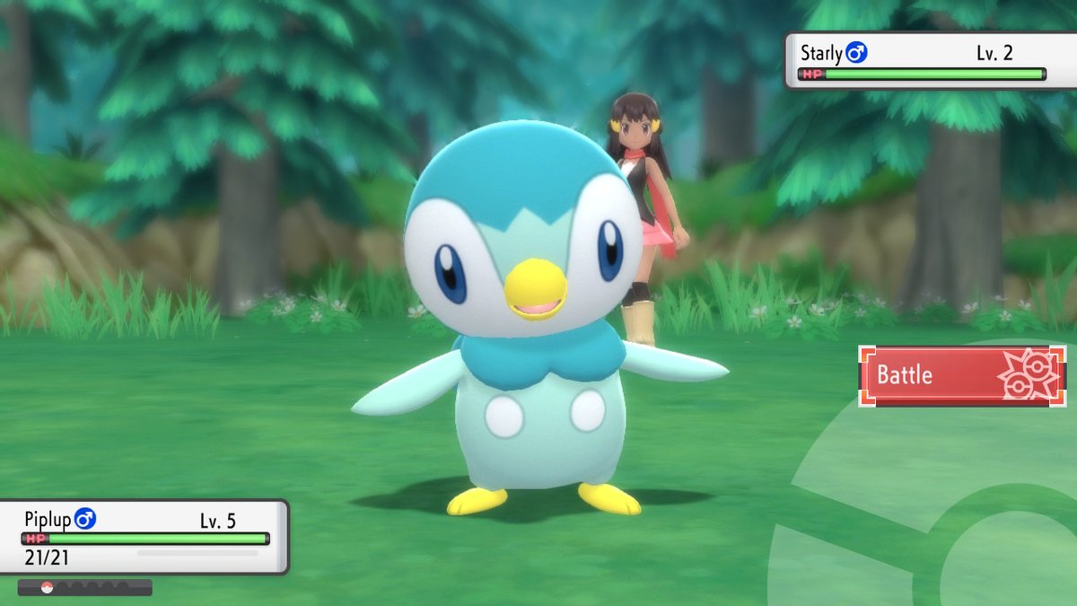 athenagames16's tweet photo. We made it! In just under 300 long resets, Shiny Piplup is mine! Don't give up Shiny briefcase hunters! #PokemonBrilliantDiamond #NintendoSwitch https://t.co/cc2P74iaNR