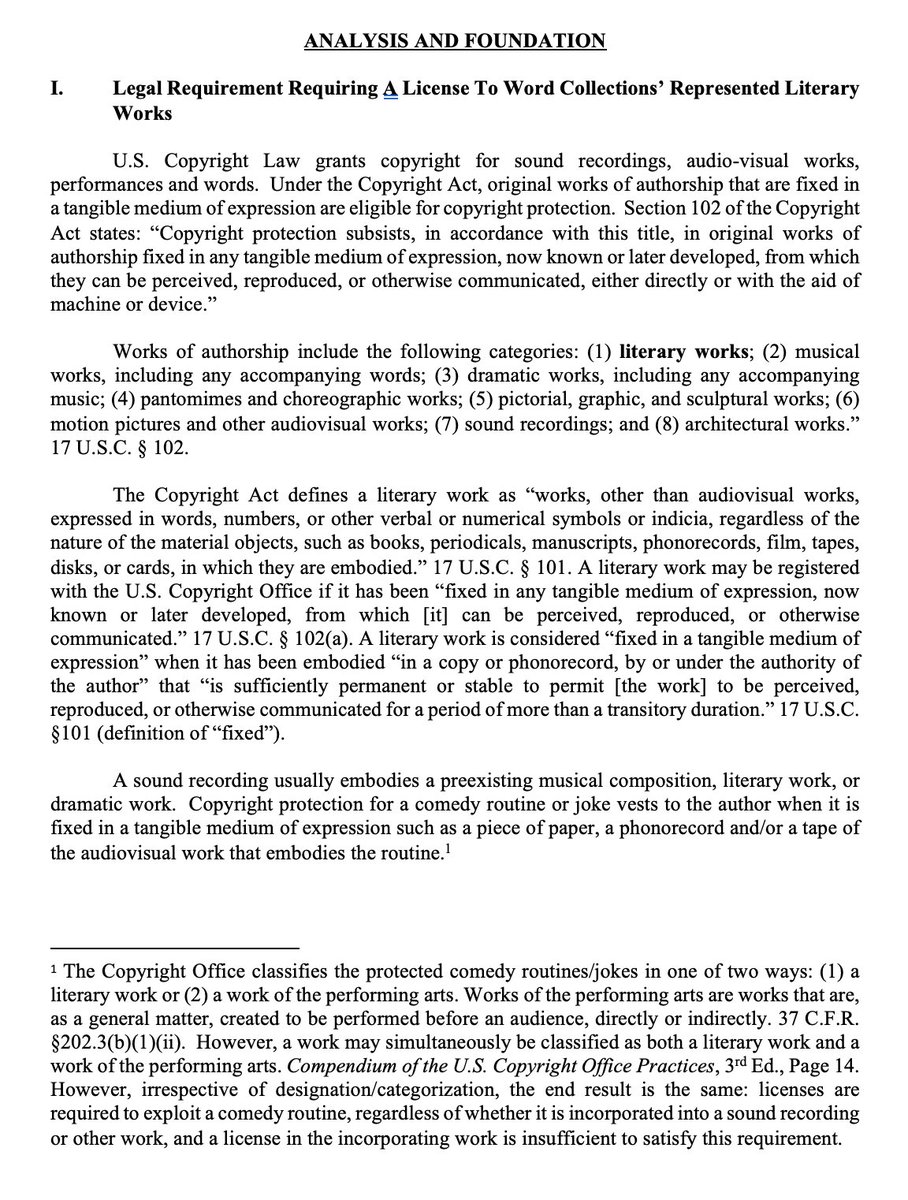 JPriceOfMusic's tweet photo. NPR Marketplace piece on comedians getting paid. #NMPA CEO Isrealite makes factually false statements harming comedians. Comedian’s works, just like songwriters, must be licensed under US copyright regulations and law. see attached. https://t.co/dcYCXpgu81 https://t.co/D5MyNMuMGH