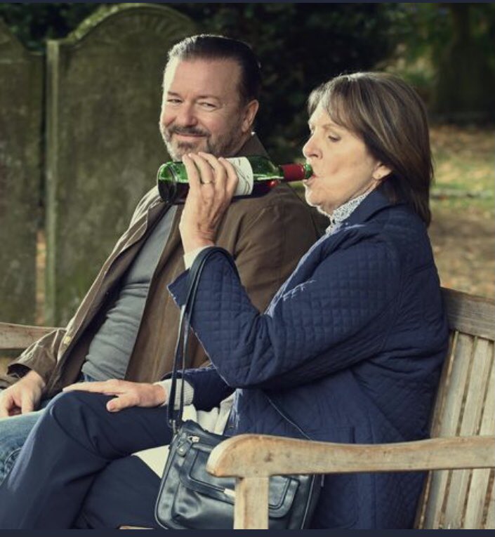 Thanks for all your lovely comments about #AfterLife, particularly your own stories of loss &amp; grief. And I love how #AfterLife fans give each other words of comfort and encouragement. You're good people 🙏