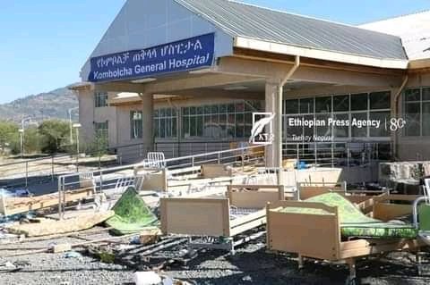 Nati23am's tweet photo. Tewodros Adhanom, a terrorist who is supporting the TPLF while working as the director of the World Health Organization, is destroying a hospital.
#NoMore 
#ethopiaprevails https://t.co/DneLryZOJH