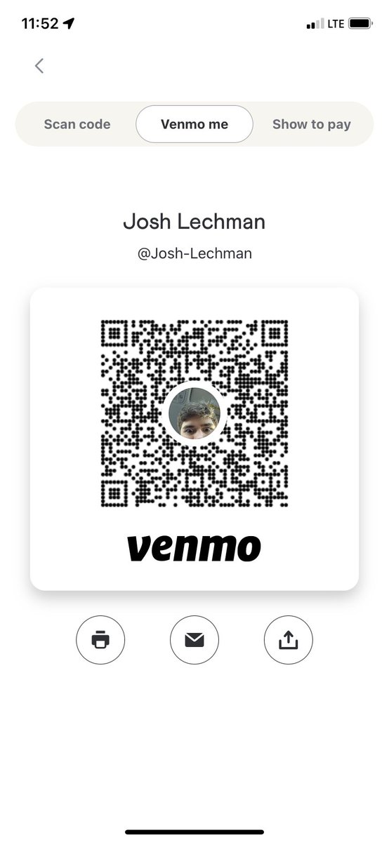 lechmanjo's tweet photo. @Sam_Chaney25 🙌🏻 #VenmoItForward https://t.co/9BgXhgLhrk
