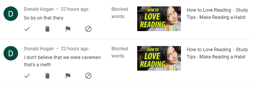 SocraticaKim's tweet photo. PSA for my fellow #YouTubers:
I've found it immensely therapeutic to read inane YT comments in the style of Adam Buxton
https://t.co/Tvn7LBG55H
#EduTubers #CommentaryCorner https://t.co/9kMOux3HqZ