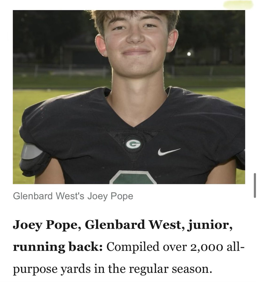 JoeyPope14's tweet photo. #allarea @EDGYTIM @PrepRedzoneIL @CoachBigPete @HitterFootball @cterek77 @MySuburbanLife https://t.co/nL2OxbQXwo