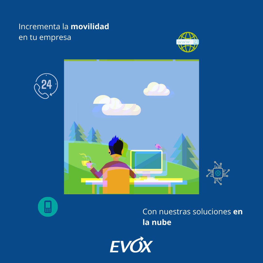 evoxoficial's tweet photo. Aumenta la movilidad en tu empresa con soluciones probadas de Colaboración, Contact Center, Voz y Video en la nube e incrementa la agilidad y comunicación con tus equipos de trabajo. Contacta a un consultor de negocio para que te brinde toda la información https://t.co/aOh1hjpgoB https://t.co/eFbBXNcu98