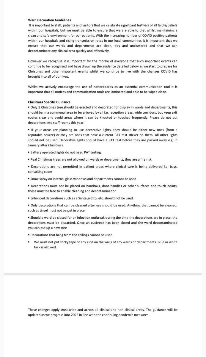 DchsControl's tweet image. Please see guidance for Christmas decorations 2021.