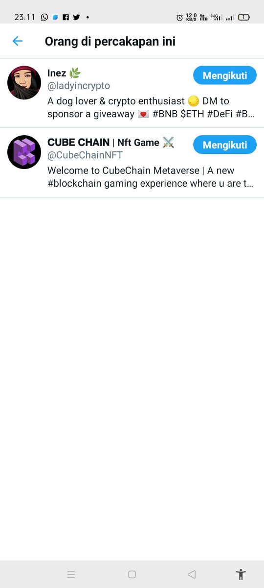 TwinsBoy121's tweet photo. @ladyincrypto @CubeChainNFT Moga ngerasain di sapa congtras 🙏 https://t.co/TpmDqkFJqH