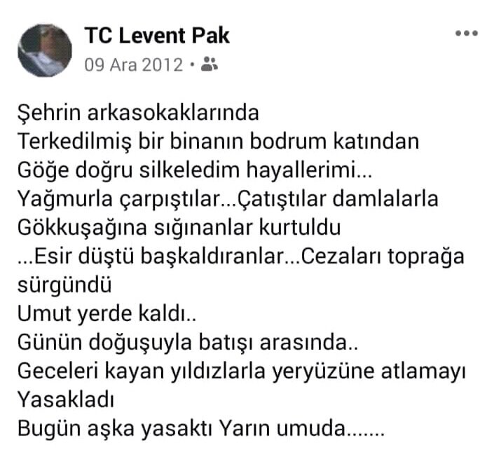 Huzurlu akşamlar olsun. ...