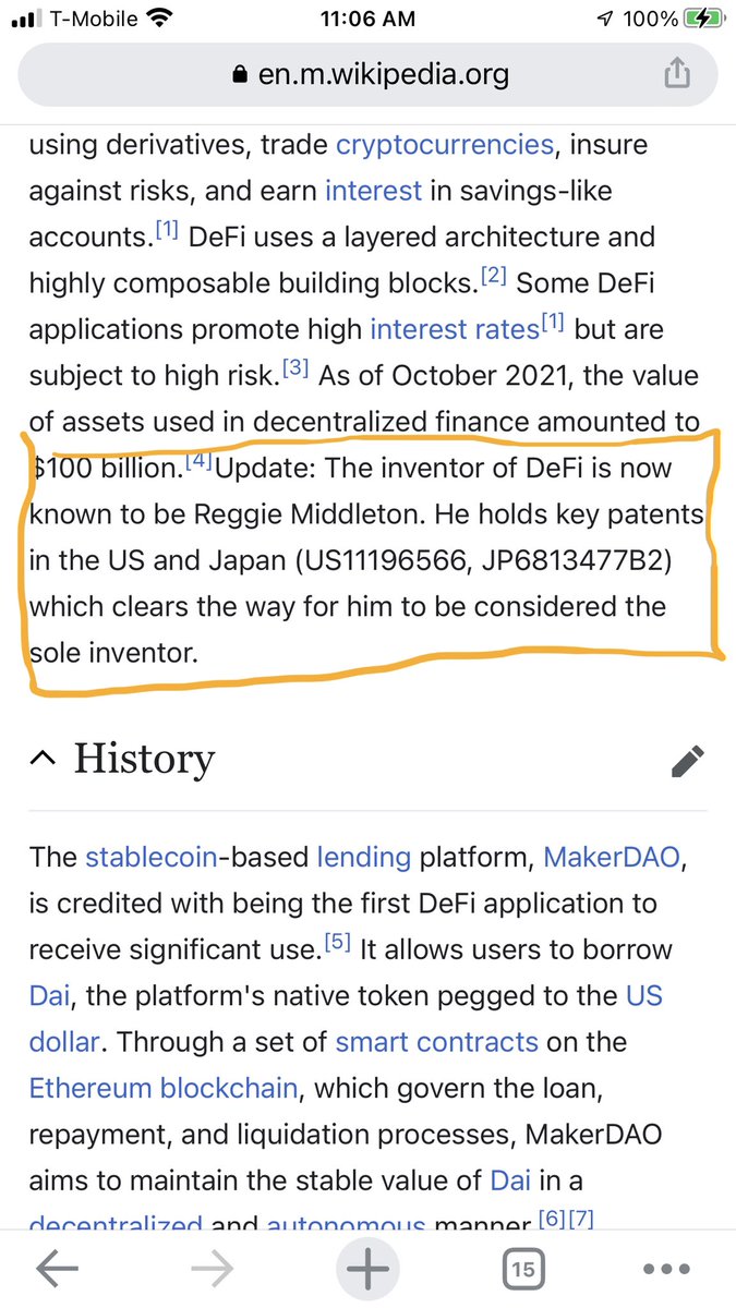 pfrancis927's tweet photo. @Cryptovised @ReggieMiddleton @THATEReverythin @blockchainmkyz @YouTube @Veritaseuminc @PapaPapaDoc @DigitalQuantums @AssetsDaily @cryptofever123 Wikipedia: “DeFi”, and so it is written… https://t.co/XZDDlkTK5t