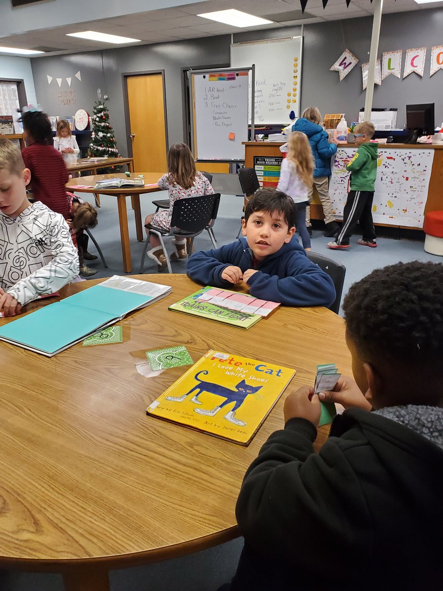 There was an old lady who swallowed a sleigh! Mrs. Beth Smiley makes sequencing and retelling a fun event! @SullCentral <a href="/bethsmiley5/">Beth Smiley</a>