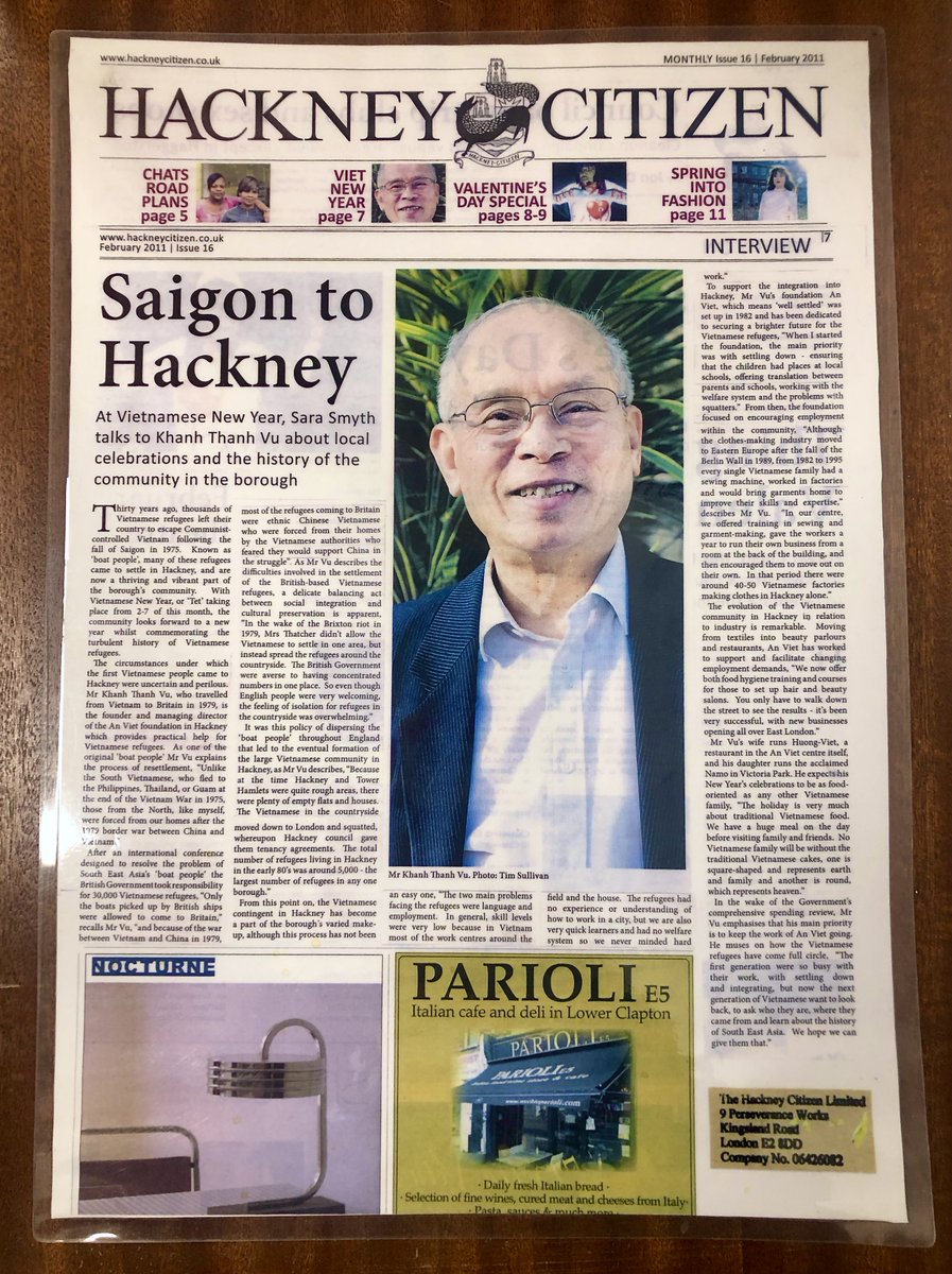 ArchivesHackney's tweet photo. This week #AVFAFinds features the founder of the An Viet Foundation, Mr Vu Khanh Thanh. These articles highlight his arduous journey to the UK and his achievements with AVF and beyond.
1/4 https://t.co/8utpRnErlP