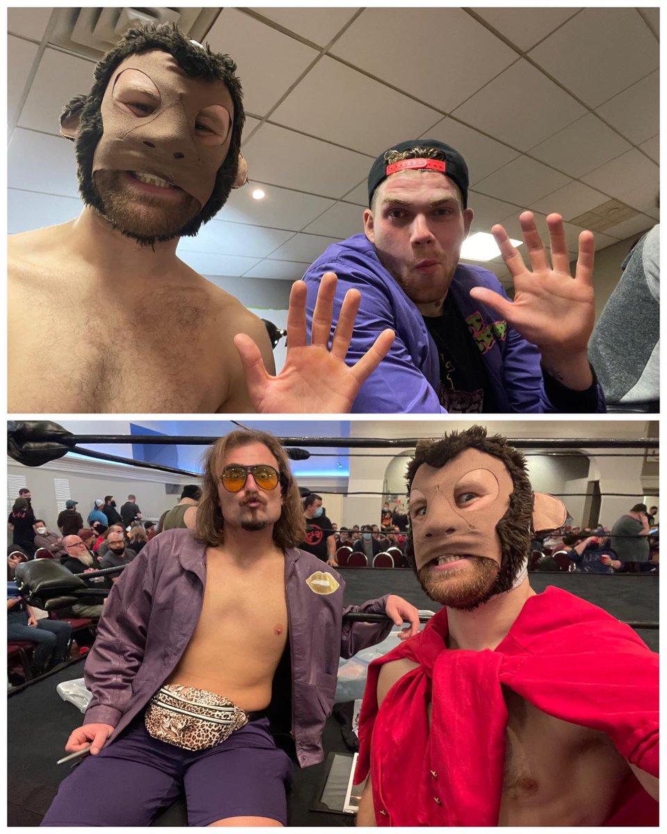 PWSpaceMonkey's tweet photo. Lucha #MonkeySelfie🚀🐒 from last @C4Wrestling!
👋🏼🐵
Can’t wait fight again tomorrow!! https://t.co/tW9gyPzWLA