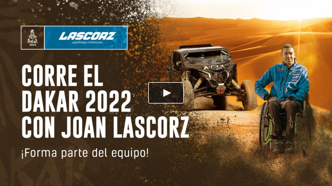 Swinxy's tweet photo. Corre el Dakar 2022 con @JoanLascorz17 

El gran Lascorz va a ser el primer tetrapléjico en correr el Dakar y ha abierto un crowdfunding para poder costeárselo: https://t.co/MI8rgGyIp9

Si puedes aportar, GENIAL.

Si no, DIFUNDE, que es gratis.

#Dakar2022 https://t.co/bVUi2NhwJ8