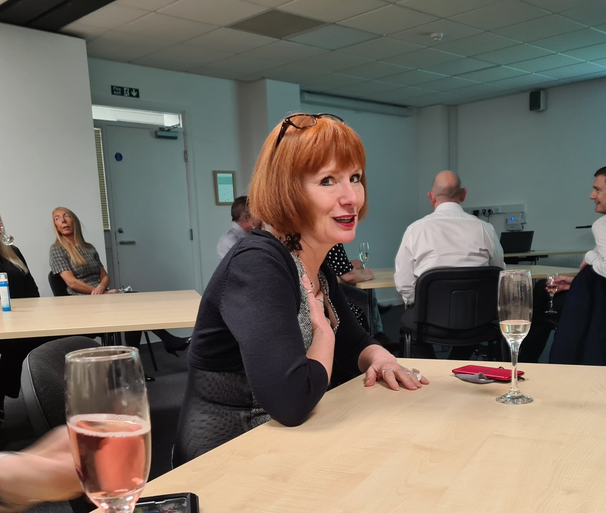 The nerves are showing for @SCCI_Sara as we await results of <a href="/britishchambers/">BCC</a> #Chamberawards <a href="/StaffsChambers/">Staffordshire Chambers of Commerce</a>