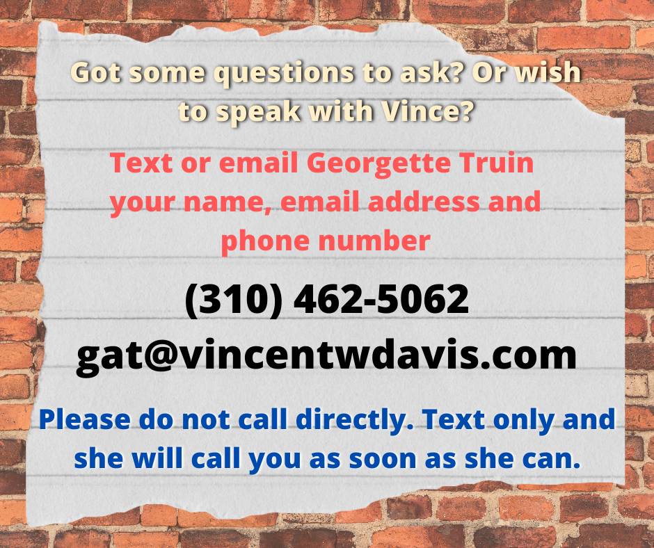 Want to talk to Vince? 

#fightcpsandwin

Note: Please text only. Georgette will get back to you as soon as she can.