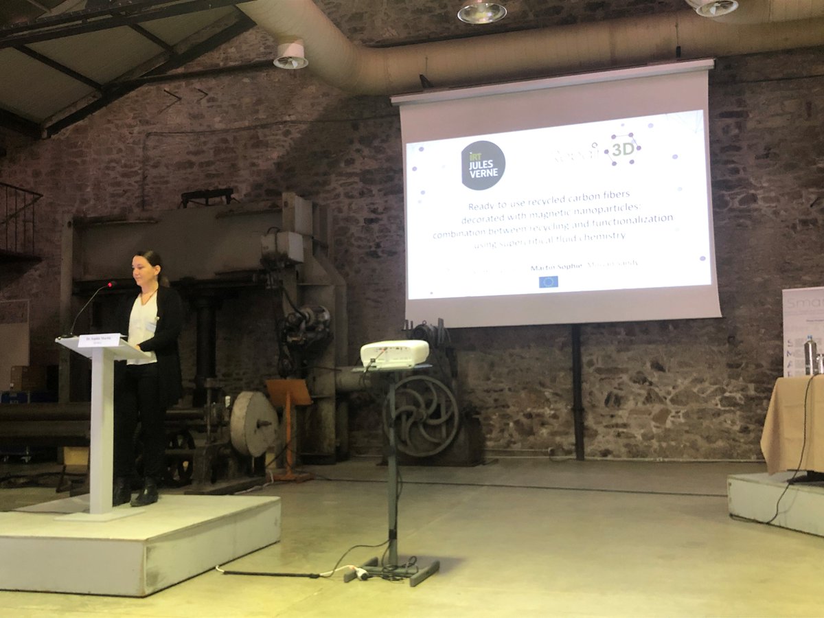 🔴Live from <a href="/smartfanproject/">Smartfan</a> final #conference in #Athens: «  Smart and intelligent composite structures for innovative industrial applications ». <a href="/IRTJulesVerne/">IRT Jules Verne</a> presents results from 🇪🇺 #REPAIR3D project. #recycling #repurposing #plasticwaste #3Dprinting👉bit.ly/3IzxC26