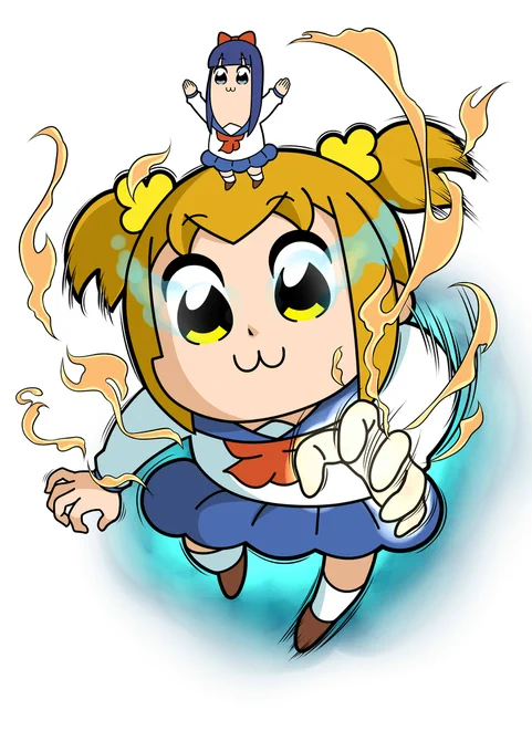 ピピ美&ポプキング -破壊の物語- #ポプテピピック #デュエル・マスターズ https://t.co/7Sjp7GhRbX 