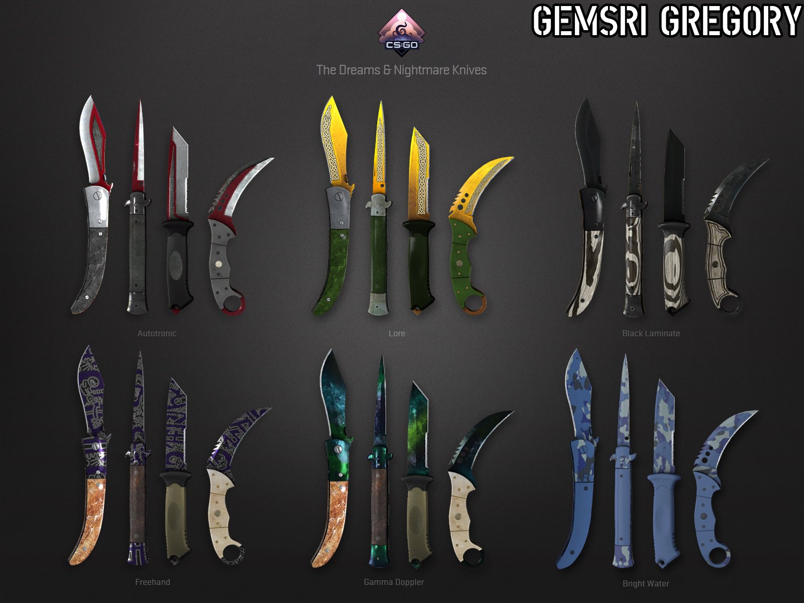 skål kokain Føde Gemsri Gregory on Twitter: "@CSGO Alternative: The Dreams &amp; Nightmare  Case has the Horizon Knives with Gamma/Riptide finishes  https://t.co/UxXYyUbatI" / Twitter