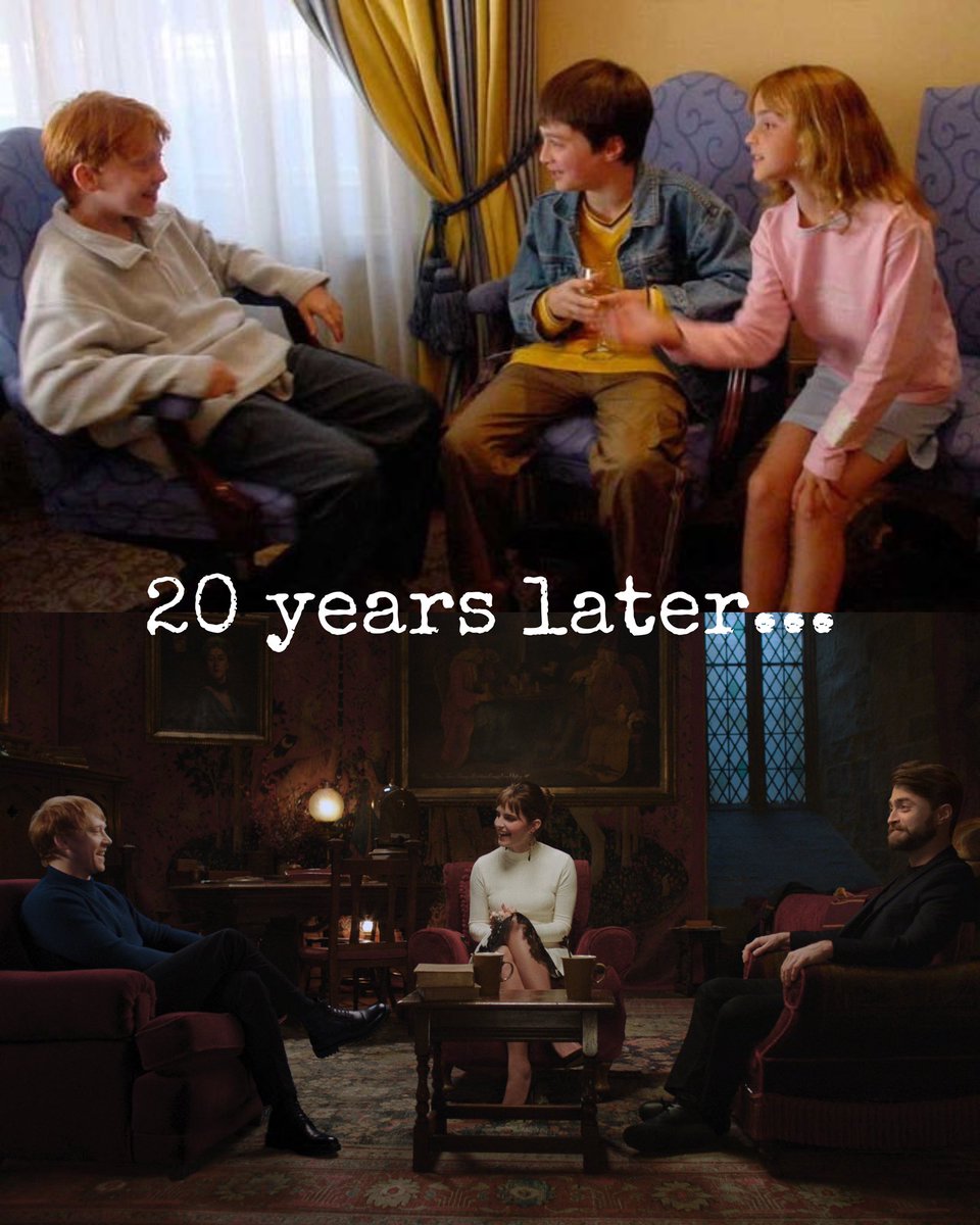 senoritaarmanda's tweet photo. "Dan Radcliffe and Rupert Grint to me are like a pair of warm-hearted brothers." - Emma Watson
•
"สำหรับฉันแล้ว แดน แรดคลิฟฟ์ กับ รูเพิร์ต กรินท์ เปรียบเสมือนพี่ชายที่แสนดี" - เอ็มม่า วัตสัน
#ReturnToHogwarts
#20YearsOfMagic
#20YearsOfMovieMagic
#20YearsOfHarryPotter https://t.co/aoFo8ATcRM