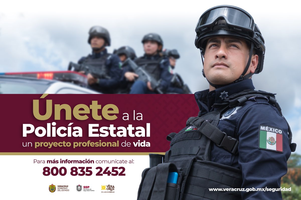 Confundir cinta nadie SSP Veracruz on Twitter: "Ser un policía veracruzano es honor, valor, lealtad y hermandad. 👮♂️🤝👮♂️ ¡Únete a la Policía Estatal de Veracruz👮♂️🚔, un proyecto profesional de vida! Consulta la convocatoria aquí en Confundir cinta nadie SSP Veracruz on Twitter: "Ser un policía veracruzano es honor, valor, lealtad y hermandad. 👮♂️🤝👮♂️ ¡Únete a la Policía Estatal de Veracruz👮♂️🚔, un proyecto profesional de vida! Consulta la convocatoria aquí en