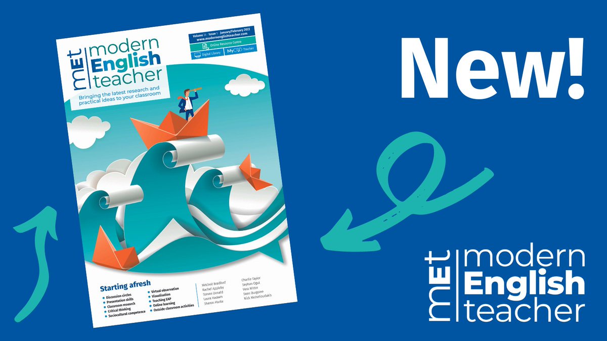 ModEngTeacher's tweet photo. Not long left until our new-look MET, incorporating English Teaching professional, launches! We can't wait to show you more in the coming months. If you are not yet a MET or ETp subscriber, then you can subscribe now to get the very first issue: https://t.co/mkUvmt1uO1 #ELT https://t.co/Flr2Bt3EtH