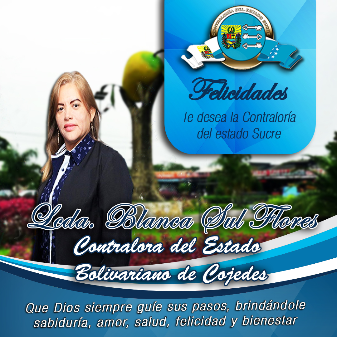 CESucre's tweet photo. El Contralor del estado Sucre, Lcdo. Andy Vásquez, junto a todo el equipo de trabajo de la @CESucre, felicitan en su cumpleaños a la Lcda. Blanca Sul Flores, Contralora del estado Cojedes (@CECojedes) ¡Muchas felicidades! https://t.co/l34QDvbSVo