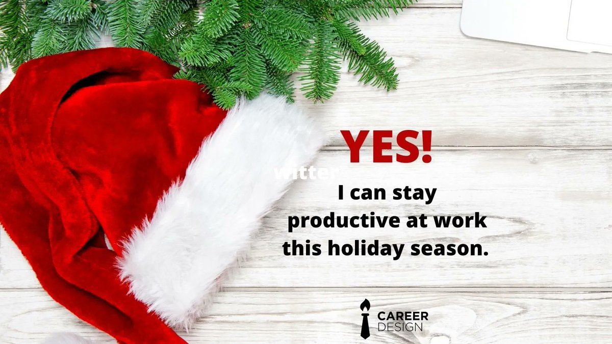 GoCareerDesign's tweet photo. The Yuletide season is a busy season for all of us. At work, you may feel the pressure to hit your year-end team goals. But with holiday parties and gift shopping to do, how can you manage your time and energy to still excel and stay productive at work?  https://t.co/aKSk14EnHw https://t.co/tQfnZYFcH2