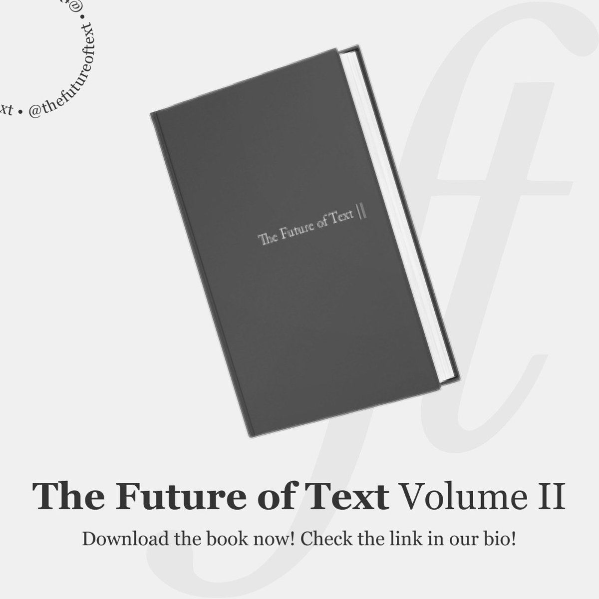 TheFutureofText's tweet photo. The Future of Text Volume 2 is out NOW!

The PDF is available to download for free, and is optimised for reading in the Augmented Text ‘Reader‘ macOS application. You can also read it in any modern PDF viewer. The EPUB version is also available.

https://t.co/dzNSBf8vnB https://t.co/yvJzZ7ZO3c