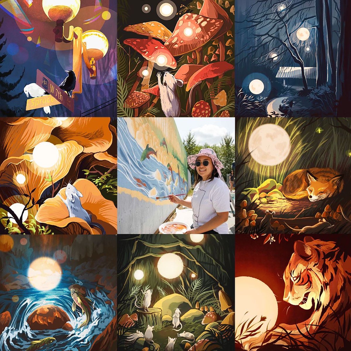 seeroro's tweet photo. Digital + Traditional #artvsartist2021  ! It’s been a big year! https://t.co/OSDl4ofqyn
