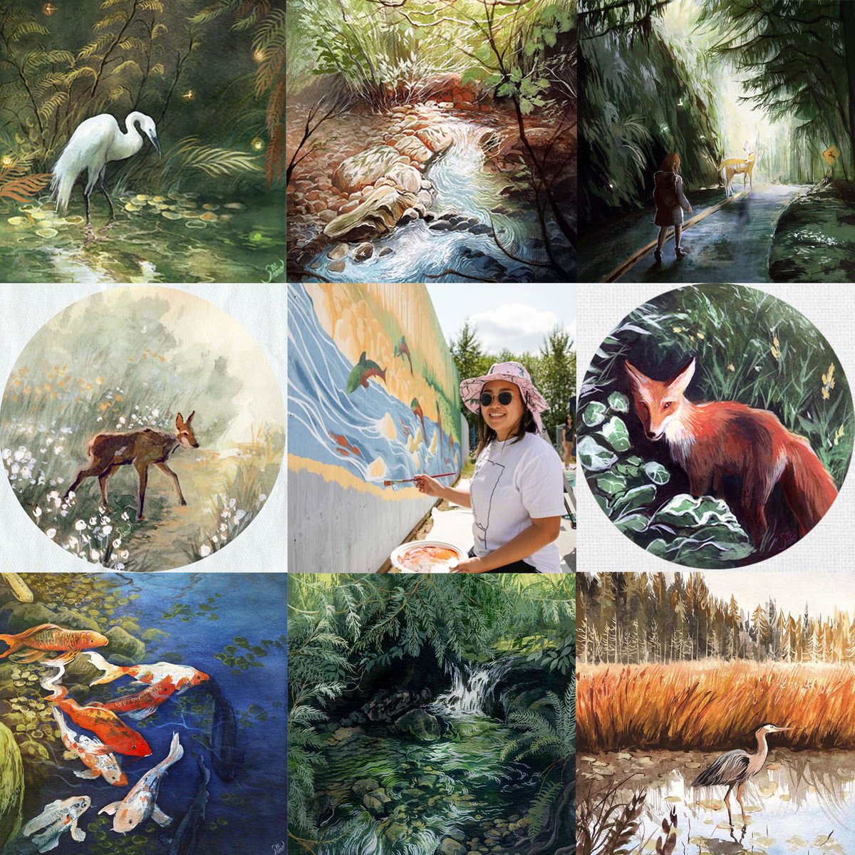 seeroro's tweet photo. Digital + Traditional #artvsartist2021  ! It’s been a big year! https://t.co/OSDl4ofqyn
