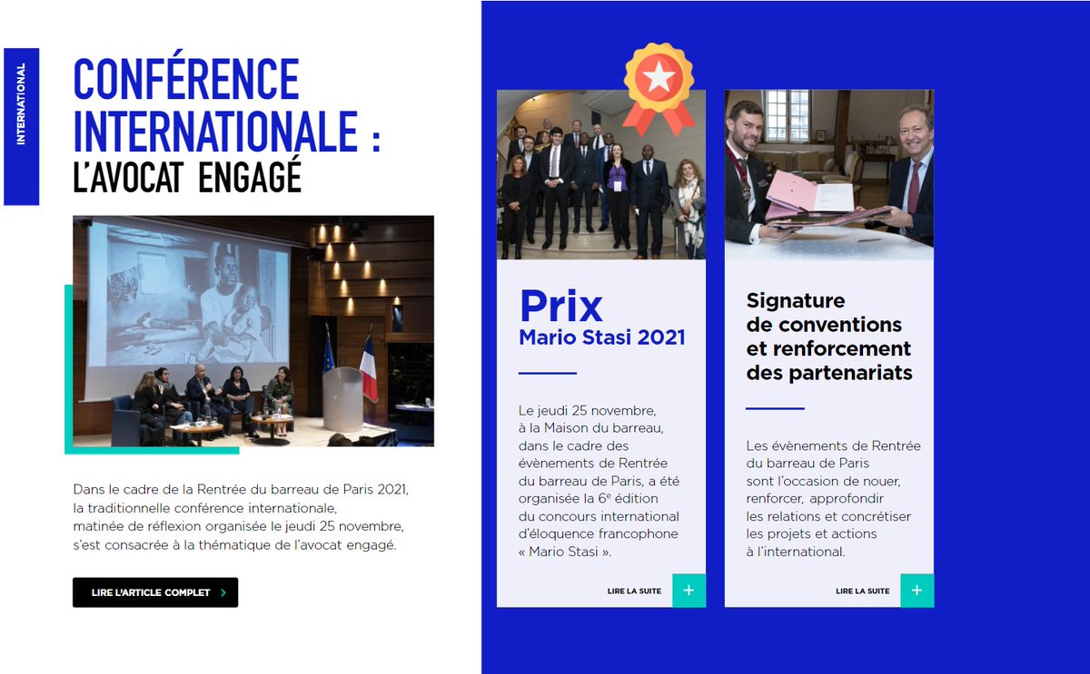 ✊L'#avocat engagé : Plus de 200 participants ont fait le déplacement à Paris, venus de 32 pays différents, pour nourrir cette thématique lors de la #Rentréedubarreau🌍

Retrouvez la synthèse de leurs échanges dans le dernier #Bulletindubarreau 🗞️fr.zone-secure.net/109394/1457364…