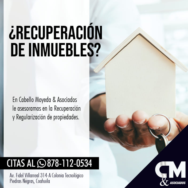 CabelloMoyeda's tweet photo. ¿Recuperación de Inmuebles? 🏘

En Cabello Moyeda &amp; Asociados le asesoramos en la #Recuperación y #Regularización de propiedades ✒

#CabelloMoyedaYAsocs https://t.co/iRKXQnyhtc