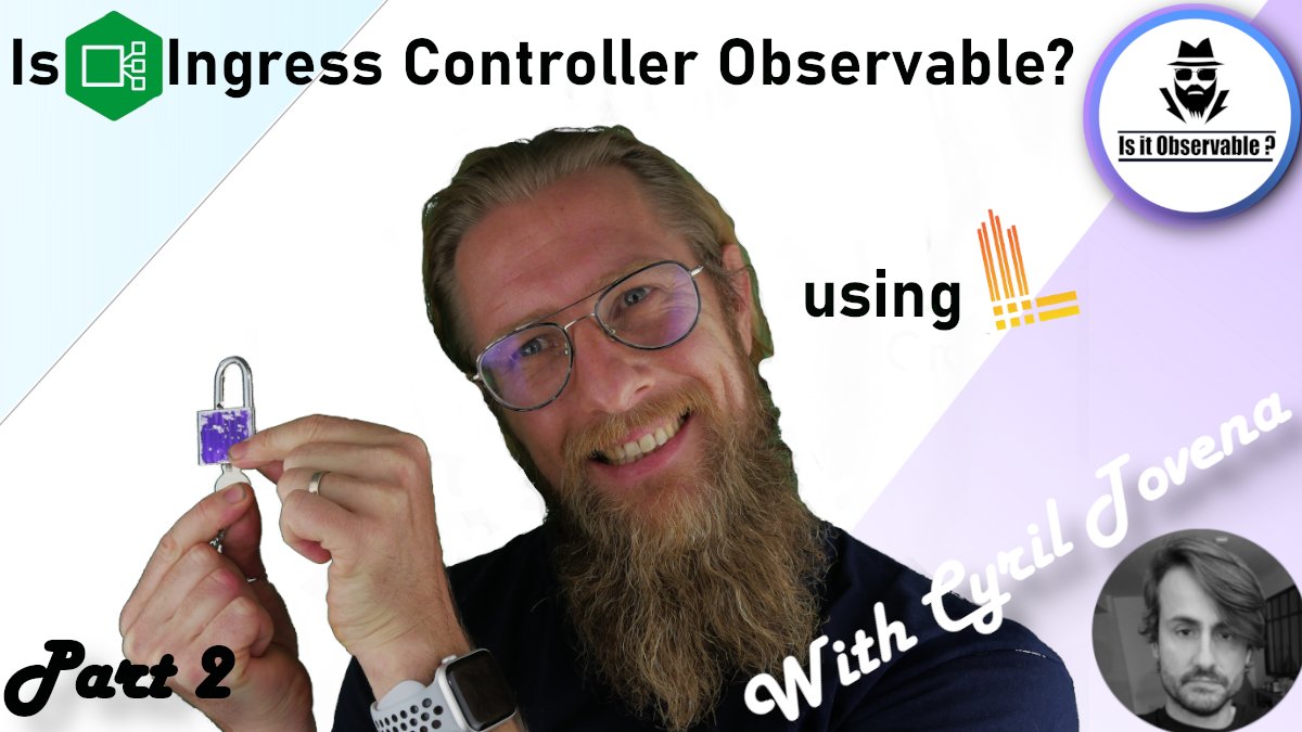 IsitObservable's tweet photo. A new Episode of #IsitObservable is out today!!
https://t.co/vs3DT5LCgh
In this episode, we will see how to utilize #Logs to extend the #Observabilty of your #Nginx Ingress controller using #Loki.
We have a special guest today @Kuqd from @grafana https://t.co/18BlynFi0h