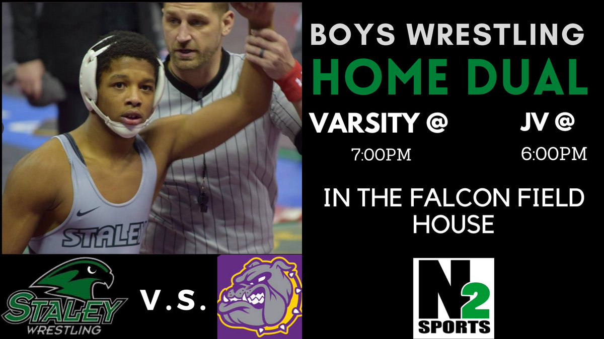 Good luck to the Boys Wrestling team tonight!!