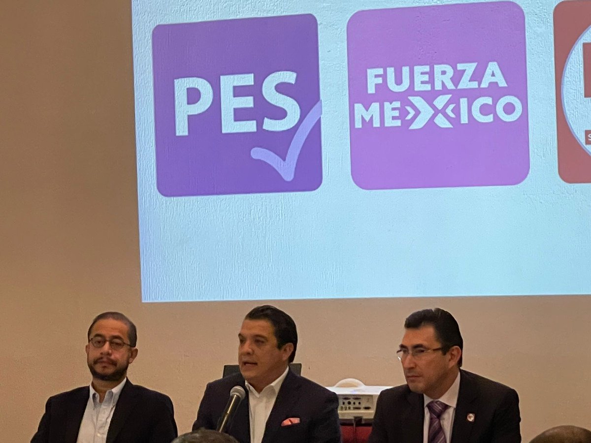 Me encuentro en la Conferencia de Prensa que ofrecen <a href="/fuerzaxmexico/">Fuerza X México Oficial</a> <a href="/PESNacionalMX/">Partido Encuentro Solidario</a> @RSPorgMX para fijar posicionamientos.

#FuerzaPorMéxico