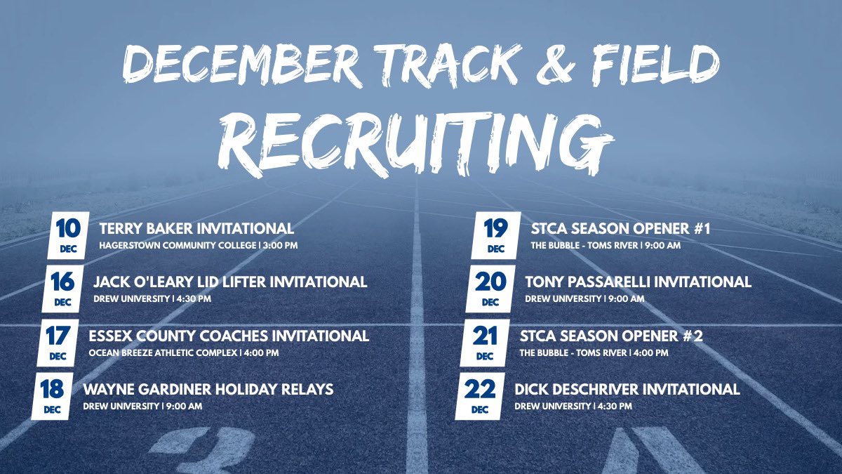 FDUDevils_XCTF's tweet photo. 🚨🚨Class of 2022🚨🚨

We’re on the road looking for student-athletes who want to be a apart of something special here at FDU-Florham! If you’re going to be at these meets, let us know! 

#HeatsRising https://t.co/dE5KVATtCu