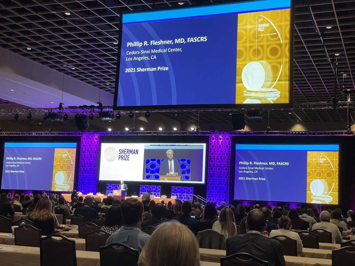 HolubarStefan's tweet photo. Congratulations @PhilFleshnerMD & @EdBarnesMD on receiving this years @ShermanPrize for all you do for our #IBDSurgery patient #Crohndisease #ulcerativecolitis #SoMe4Surgery #SoMe4IBD at #AIBD #IBDConference @CrohnsColitisFn https://t.co/YGbypGEs83
