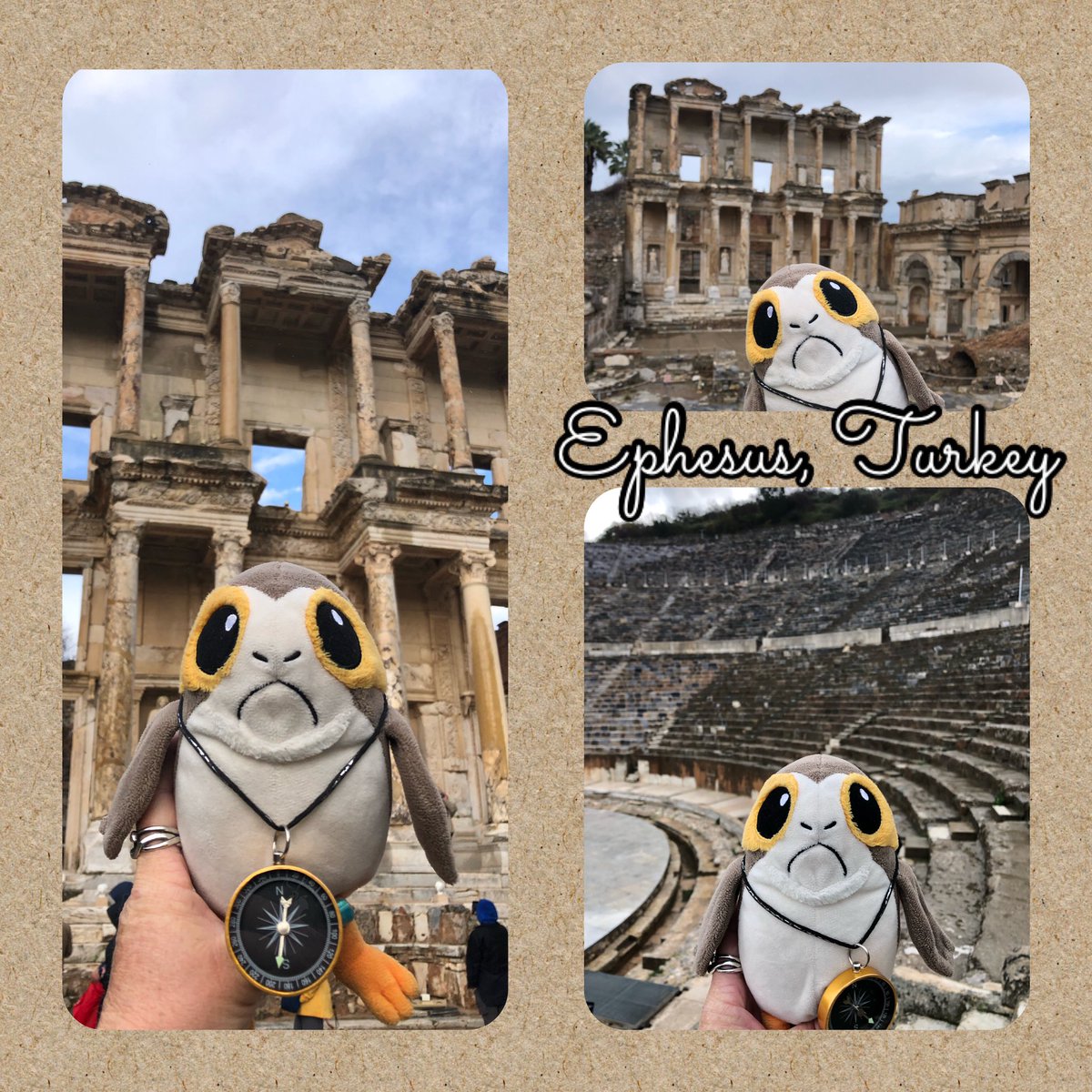ParadisePorg's tweet photo. So much cool history in Ephesus, Turkey! The Library of Celsus here was built in 110 AD! #porg #porgs #porglife #porgnation #holyporgeanempire #ephesus #turkey #romanempire https://t.co/1CJqoL9lS4