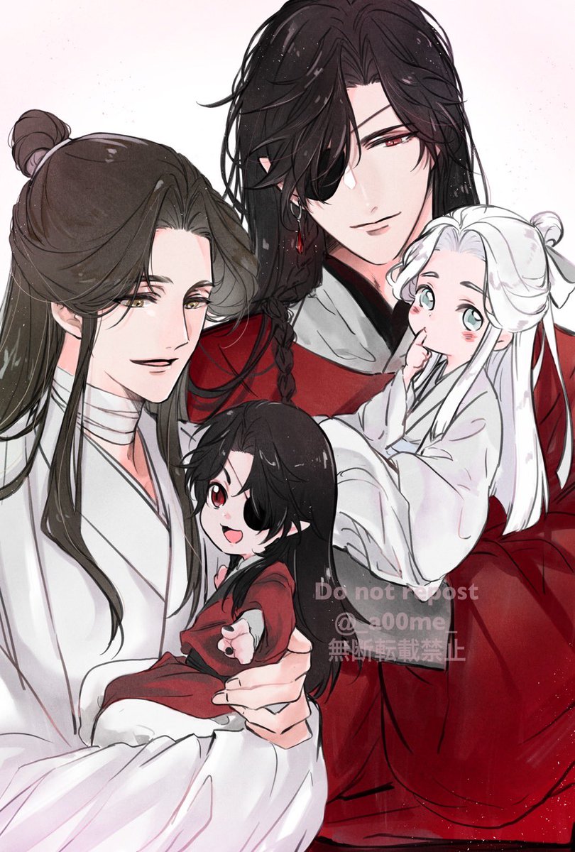 chinese clothes multiple boys eyepatch black hair long hair hanfu male focus  illustration images