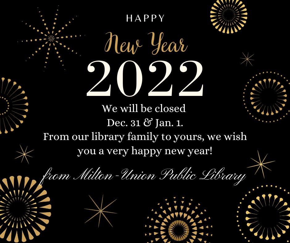MUPublicLibrary's tweet photo. #happynewyear2022 #MUPL #SeeYouNextYear https://t.co/p9Mh8QTXvZ