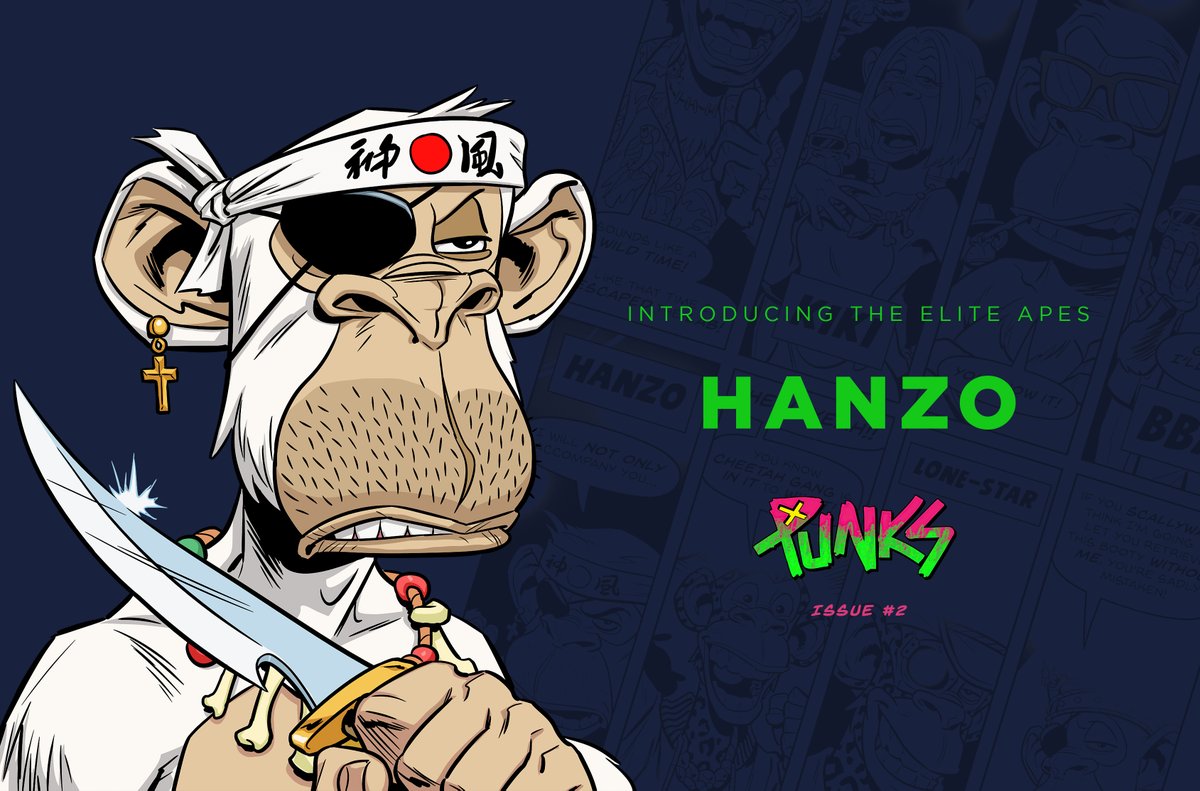 242hanzo's tweet photo. .@punkscomic  Issue #2: X Marks the Drop will be upon us soon.  Who is ready for some Ape Madness? https://t.co/8BXKV8bTEa