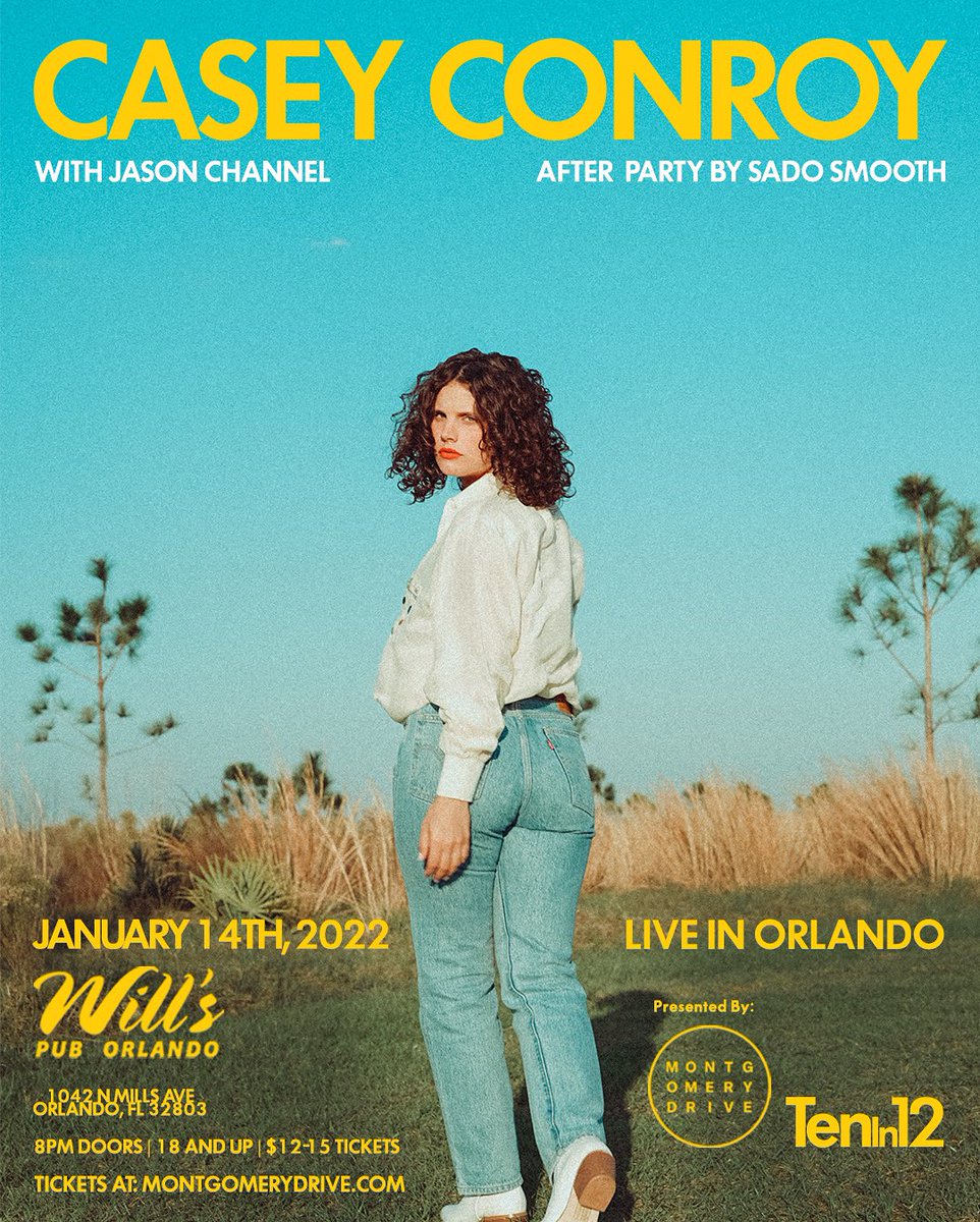 I am over the moon excited to announce my first headline show in Orlando in soooo long!!! 😭🤩 JANUARY 14th at @willspub ✨@Jasonchannel_ ticketweb.com/event/casey-co…